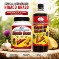 Combo Offer! Higado Graso Herbal Wellness, ESIM 90 Capsules 500 mg Each with El Angel de tu Salud Botanical Tonic, 1 Liter, 2-Piece Set