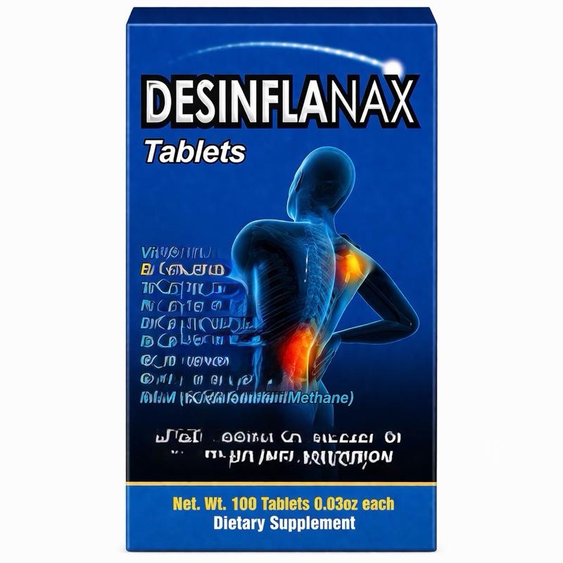 Desinflanax Tablets with B Vitamins | 100 Count Daily Supplement