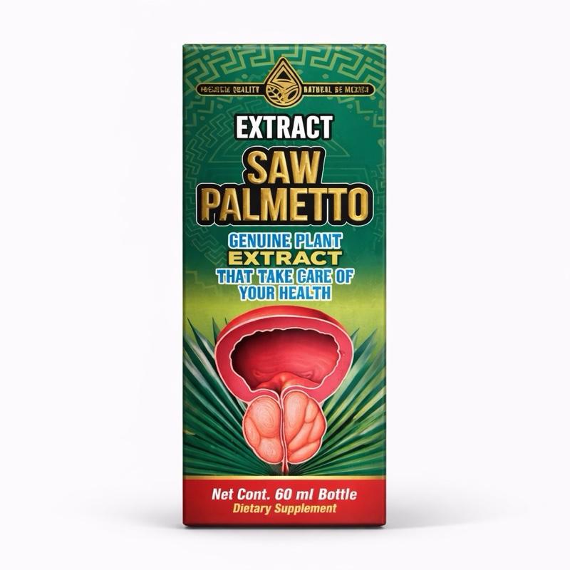 Saw Palmetto Extract Liquid Herbal Dietary Supplement, Plant-Based Formula, 60 mL, Halal