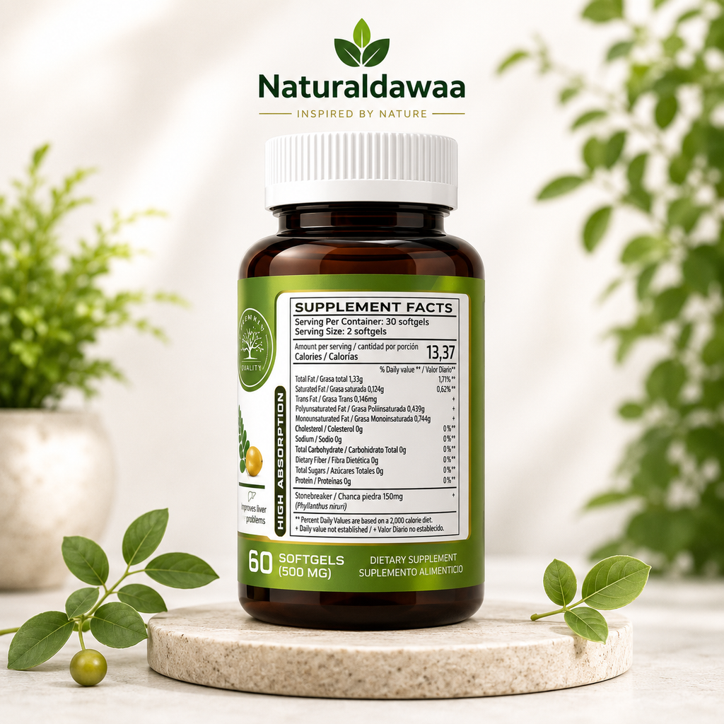 Chanca Piedra Stone Breaker Herbal Dietary Supplement, Traditional Botanical Wellness Formula, 60 Softgels, 500 mg Each