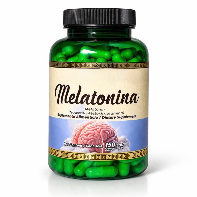 Melatonina 500 mg Sleep Support Capsules – Premium Dietary Supplement, 150 Count