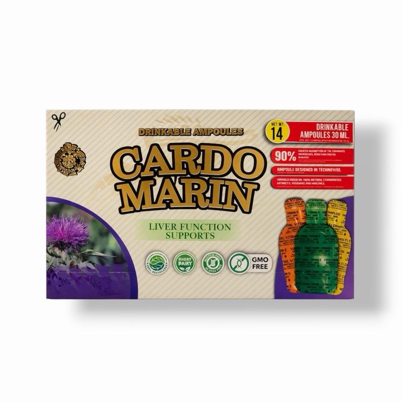 Cardo Marin Drinkable Ampoules 30ml 14 Pack Herbal Liquid Supplement Blend, Ready-to-Drink Daily Vials, Gluten-Free, Made in Mexico