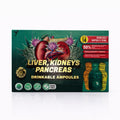 Liver, Kidneys & Pancreas Support Drinkable Ampoules 30ml 14 Pack, Natural Herbal Liquid Supplement, Gluten-Free Daily Formula