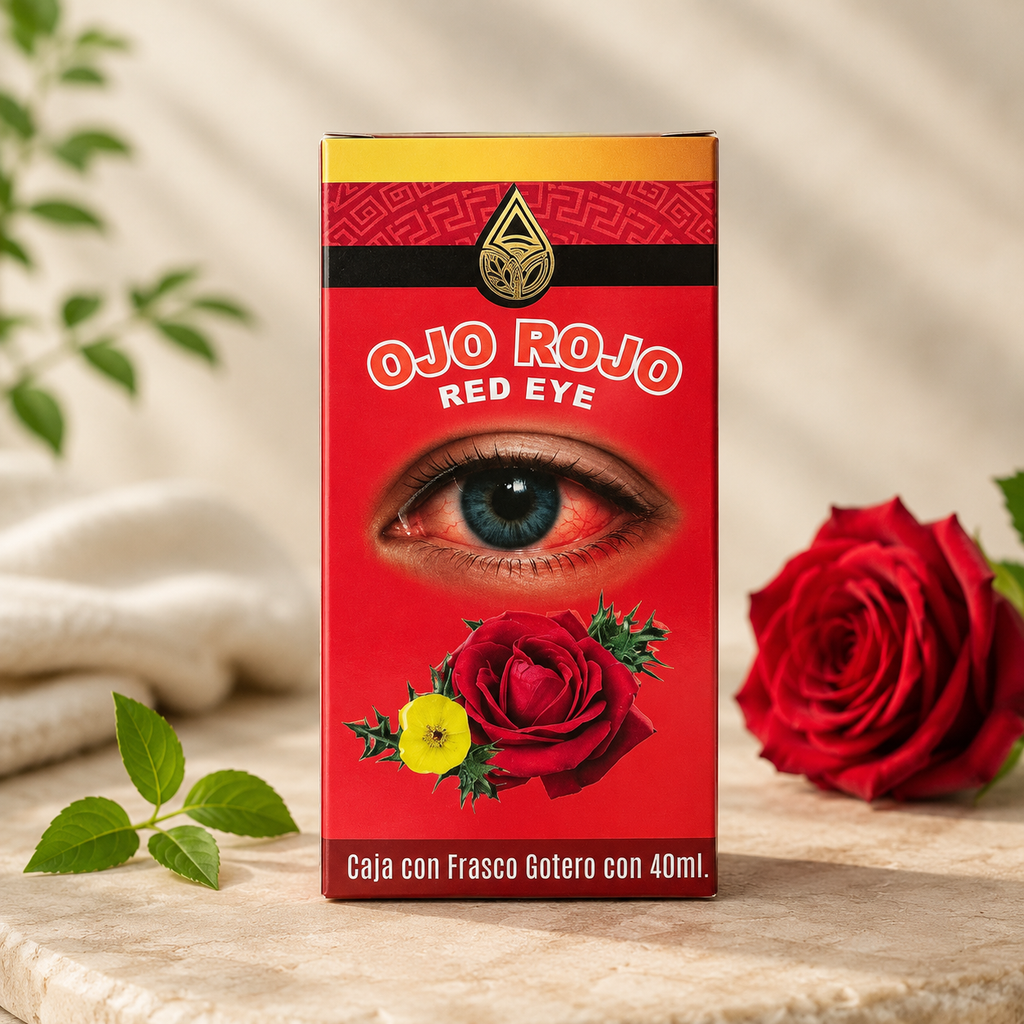 ￼ Red Eye Herbal Eye Drops 40 mL Ojo Rojo | Botanical Eye Care Formula | Daily Use