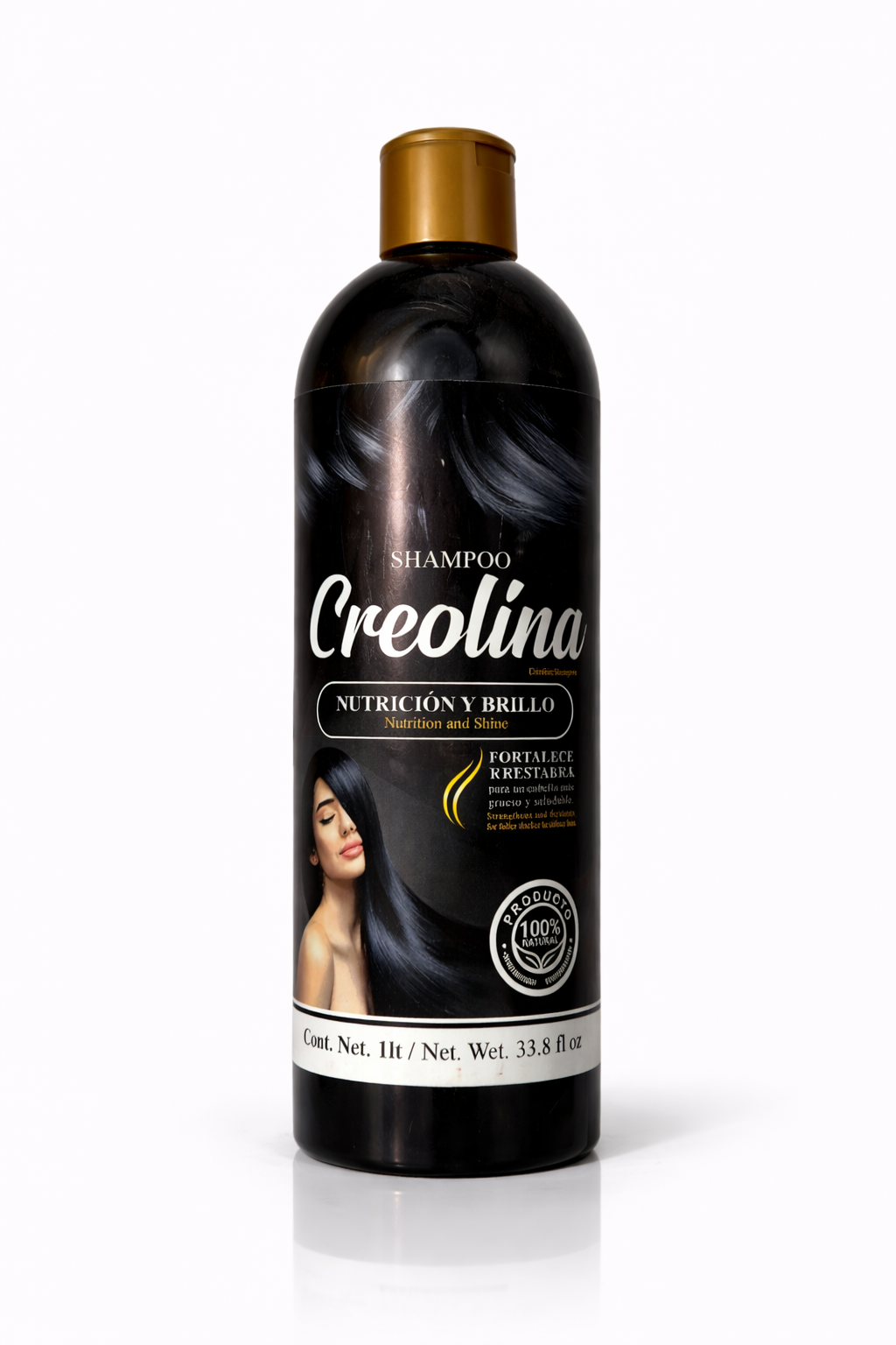 Creolina Hair Care Shampoo 33.8 fl oz (1L) – Strengthening Daily Shampoo for Smooth, Healthy-Looking Hair – Nourishing Hair Cleanser
