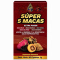 Super Maca Blend Supplement, 5 Maca Root Formula, 60 Caplets for Daily Wellness