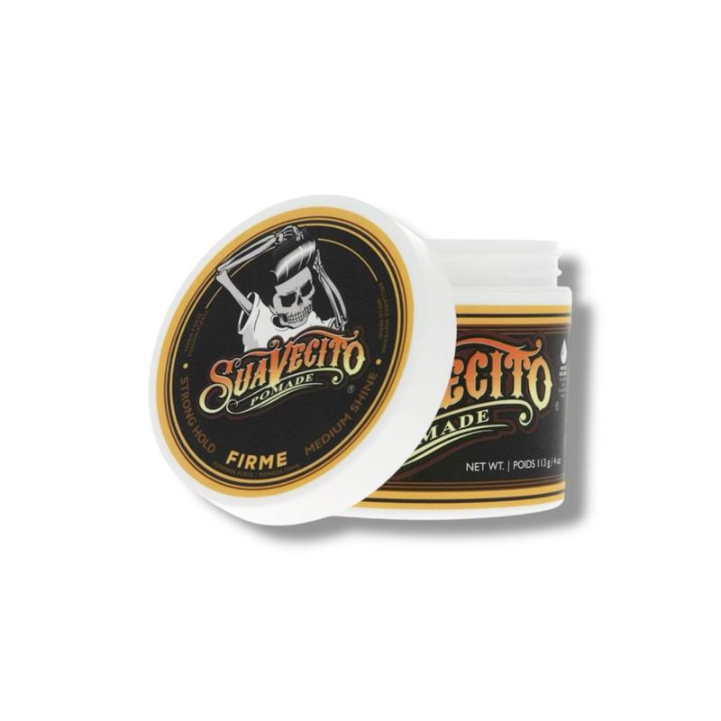 Suavecito Firme Hold Pomade 4 oz - Strong Hold Water-Based Hair Pomade with Medium Shine