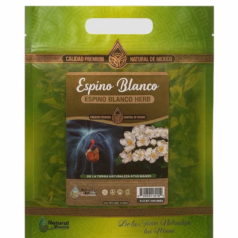 Espino Blanco Herbal Tea, Premium White Hawthorn Herbal Tea, Natural Loose Leaf Botanical Infusion from Mexico, Unflavored Herbal Tea, 4 oz (113g)