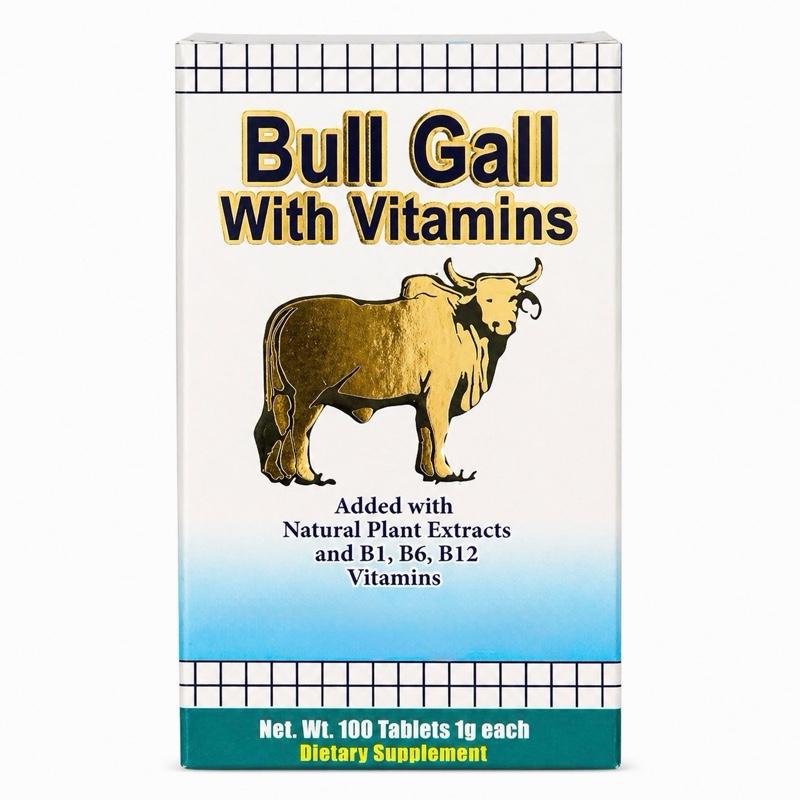 Bull Gall Herbal Supplement with Vitamins B1, B6 & B12, 100 Tablets for Daily Wellness