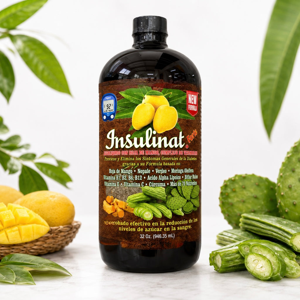 ￼ Insulinat Forte Herbal Liquid Supplement | 32 fl oz (946.35 mL) | Mango Leaf & Herbal Blend | Premium Plant-Based Formula | Daily Wellness Support