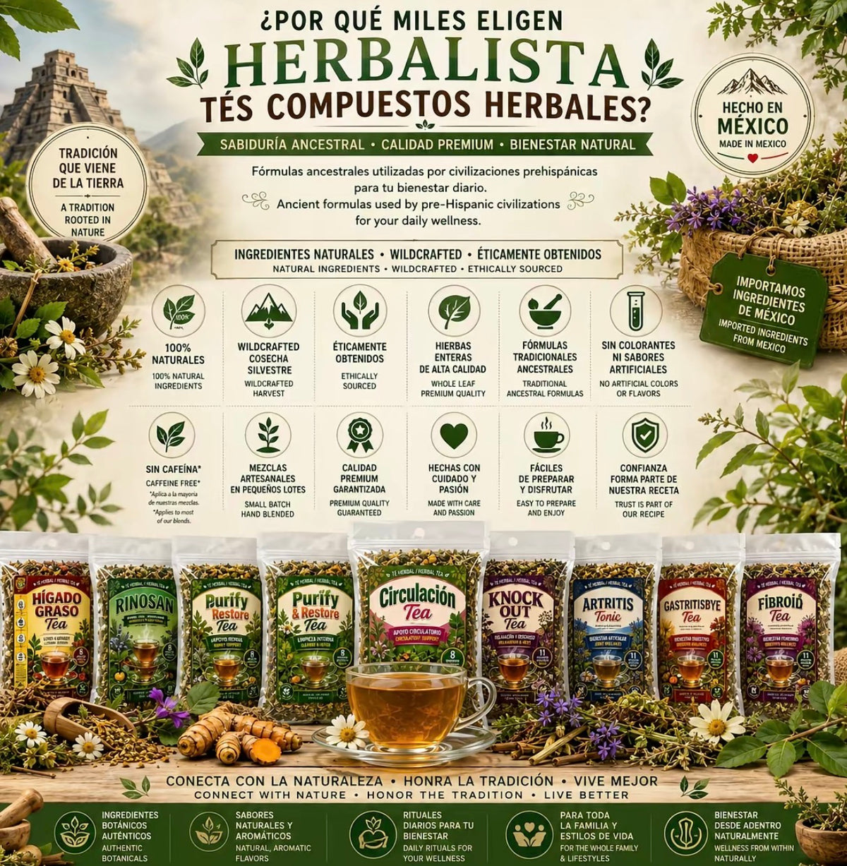 Knock Out Tea Nighttime Herbal Tea – Traditional 11-Herb Loose-Leaf Blend with Valerian, Passionflower, Linden, Orange Blossom & Lemon Balm, 4 oz