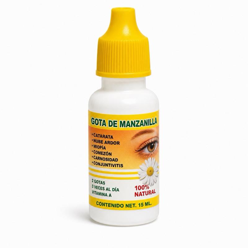 Gota de Manzanilla Chamomile Eye Drops with Chamomile for Eye Comfort & Moisture Support, Helps Soothe Dryness & Redness, 15mL