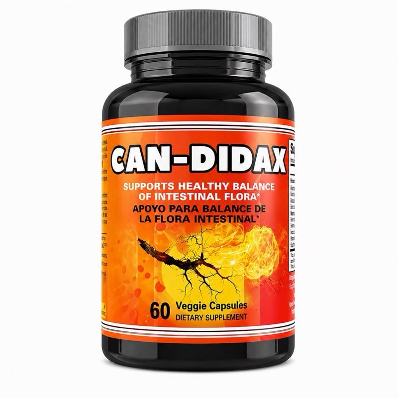 CAN-DIDAX Intestinal Flora Support Capsules, Gut Health Balance Formula, 60 Veggie Capsules, Gluten-Free & Lactose Free