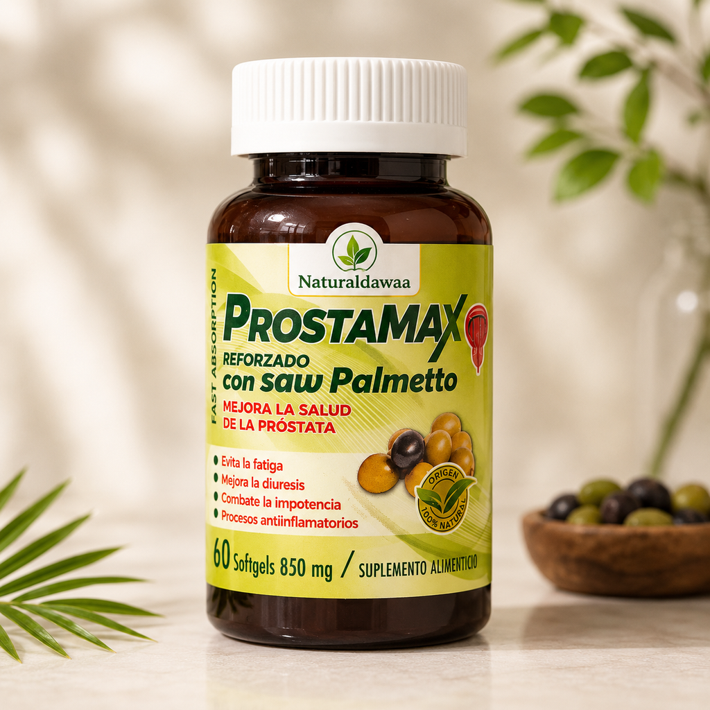 ProstaMax Men’s Wellness Supplement with Saw Palmetto, Daily Prostate and Urinary Function Support, 60 Softgels, 850 mg