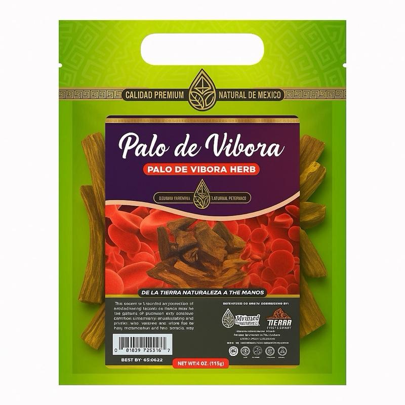 Palo de Víbora Herbal Tea, Premium Loose Leaf Herbal Tea from Mexico, Natural Botanical Herbal Infusion, Unflavored, 4 oz (113g)