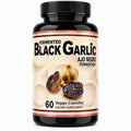 Fermented Black Garlic Capsules with Ajo Negro Extract, 60 Capsules, Gluten-Free & Lactose-Free Dietary Supplement