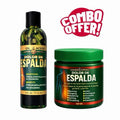 Dolor De Espalda Herbal Massage Oil & Extra Fuerte Gel Combo Set, Natural Herbal Massage Care Kit, 6 fl oz (177 ml) Oil + 125 g Gel