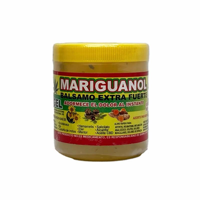 Mariguanol Extra Strength Arnica Massage Balm 125g (4.4 oz) | Herbal Body Care Balm for Massage | External Use | Made in Mexico