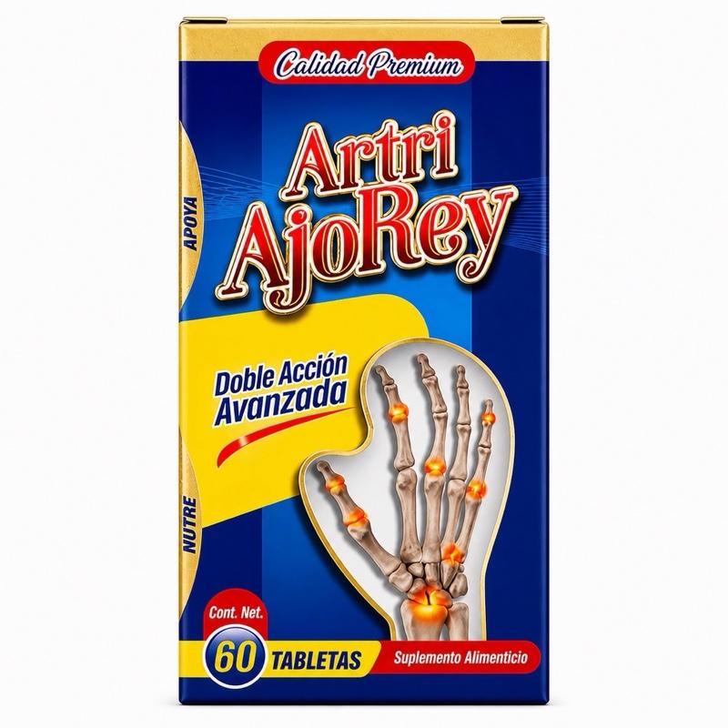 Artri AjoRey Joint Support Tablets with Glucosamine Formula, Double Action Advanced, 60 Count