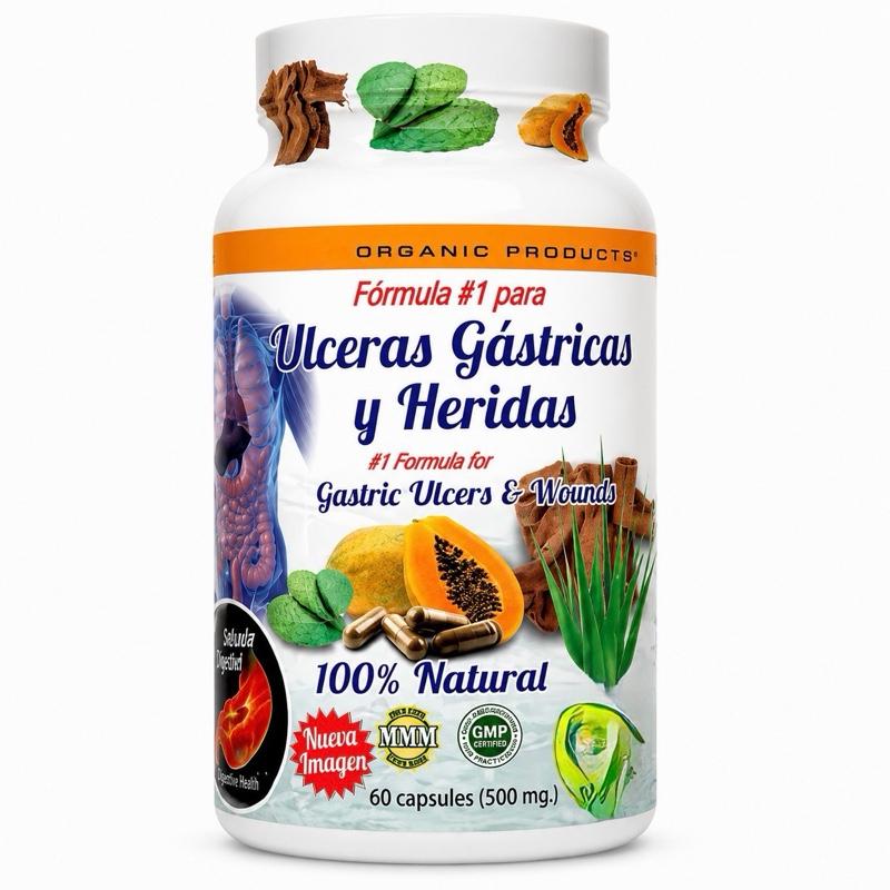 Herbal Digestive Support Capsules for Stomach Wellness, Gluten-Free & Lactose-Free