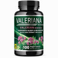 Valerian Root & Lemon Balm Sleep Support Supplement, 100 Veggie Capsules, Gluten-Free & Lactose-Free Relaxation Formula by Naturaldawaa