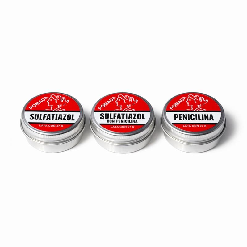 Sulfatiazol Skin Ointment 27 g – Travel Size Topical Ointment Tin