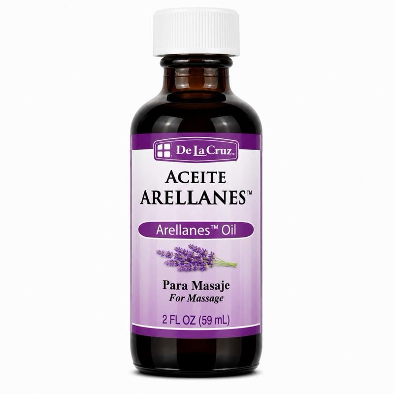 De La Cruz Aceite Arellanes Rosemary Blend Massage Oil for Skin Care & Relaxation, 2 fl oz (59 mL)