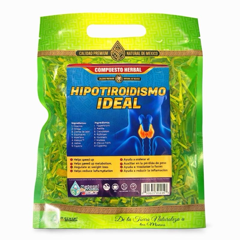 Hipotiroidismo Ideal Herbal Tea Blend 4 oz Big Bag, Premium Herbal Compound, Natural Mexican Loose Leaf Herbal Tea, Traditional Botanical Infusion