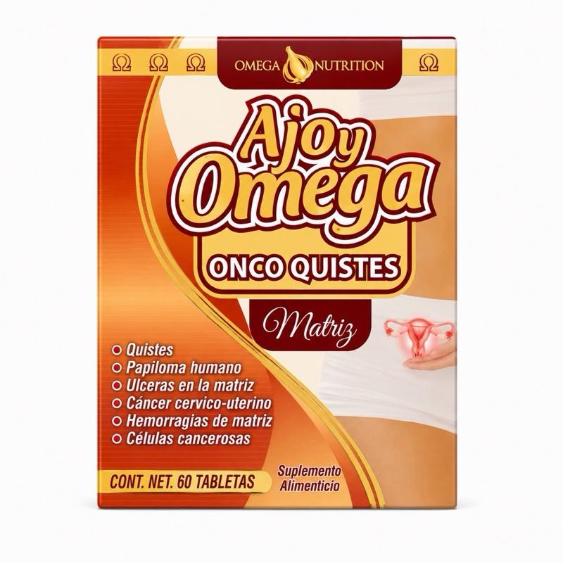 Ajoy Omega Onco Quistes Herbal Dietary Supplement for Women's Wellness, 60 Tablets, Gluten-Free & Lactose-Free Formula by Naturaldawaa