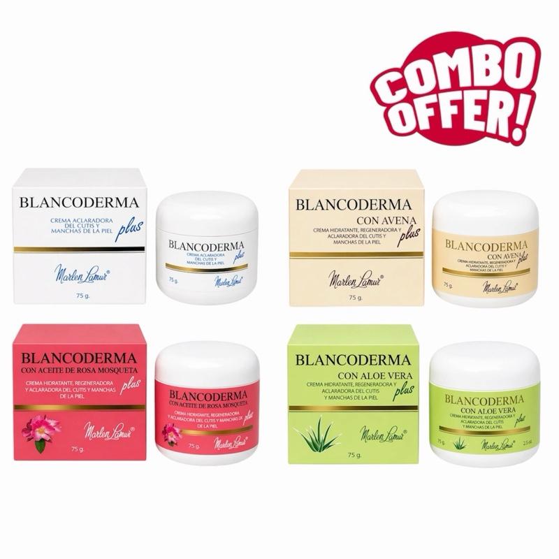 Blancoderma Plus Skincare Cream Collection Set – Aloe Vera, Classic, Oat & Rosehip – 4 x 75 g