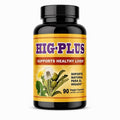 HIG-PLUS Liver Support Supplement with Milk Thistle & Dandelion, 90 Vegetarian Capsules, Gluten-Free & Lactose-Free Herbal Formula