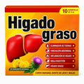 Higado Graso Herbal Liquid Supplement Drink, Plant-Based Formula, 10 x 100ml Multi-Pack, Sugar-Free, Vegan & Gluten-Free