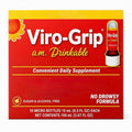 Viro-Grip AM Drinkable Dietary Supplement, 10 x 15mL Micro Bottles, Sugar-Free, Vegan & Gluten-Free Daily Wellness Formula