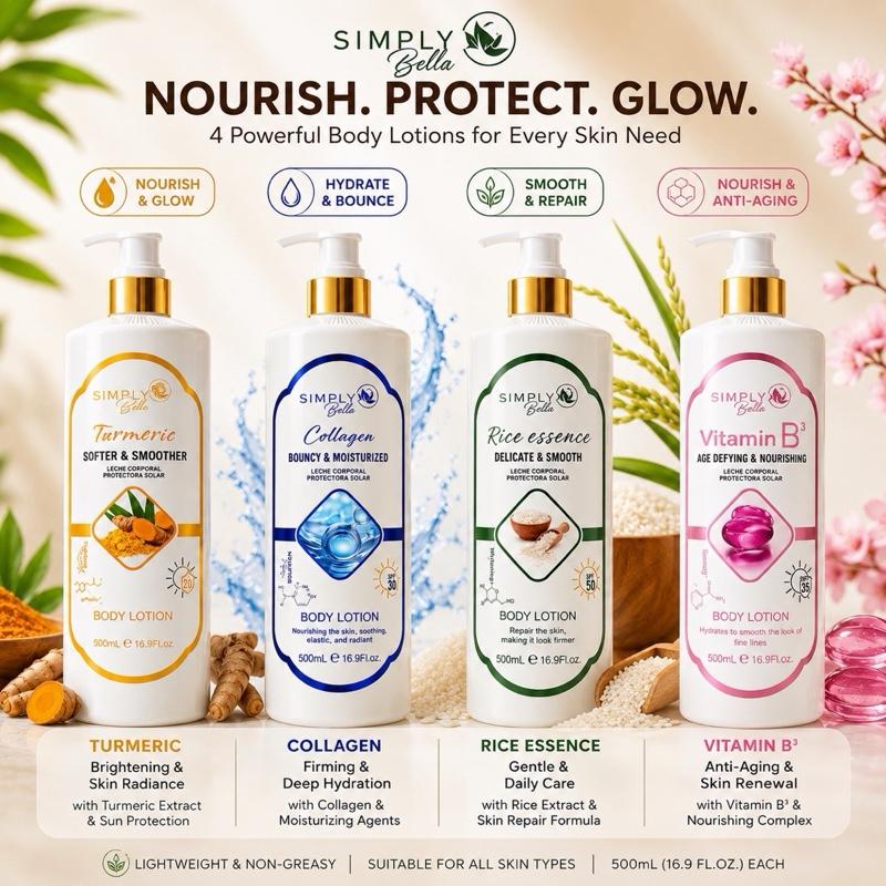 Simply Turmeric Body Lotion – Daily Moisturizing Body Lotion, 500 mL