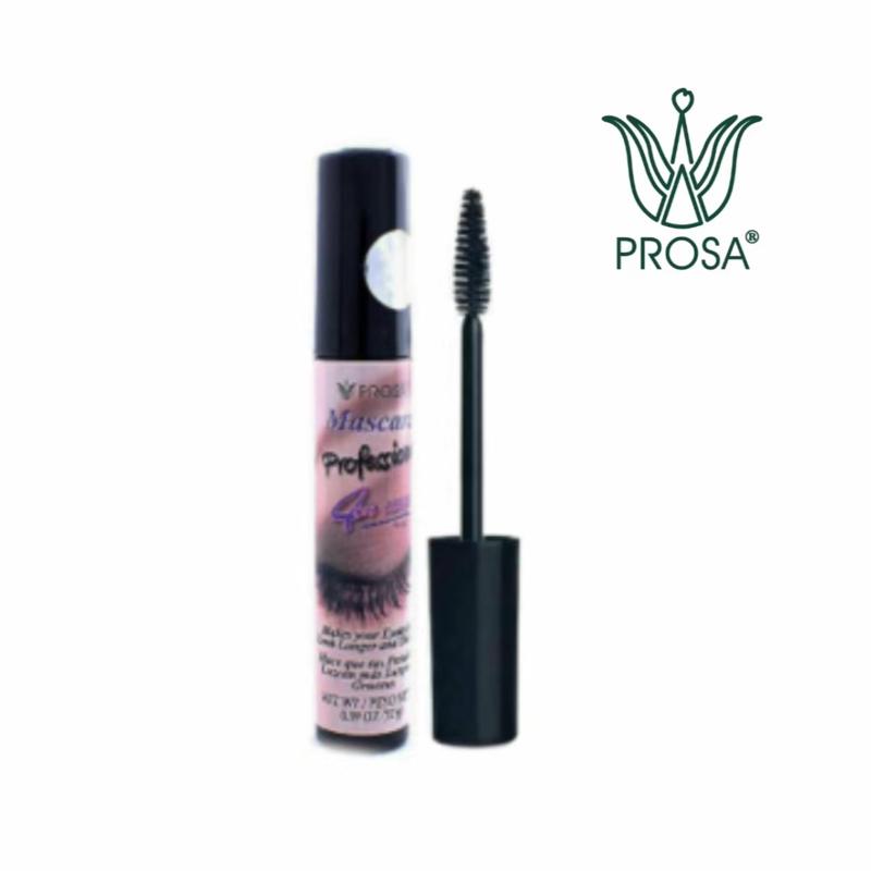 PROSA 4 in 1 Professional Waterproof Mascara – Black Volumizing & Lengthening Mascara with Mamey Extract, Long-Lasting Eye Makeup, 13g
