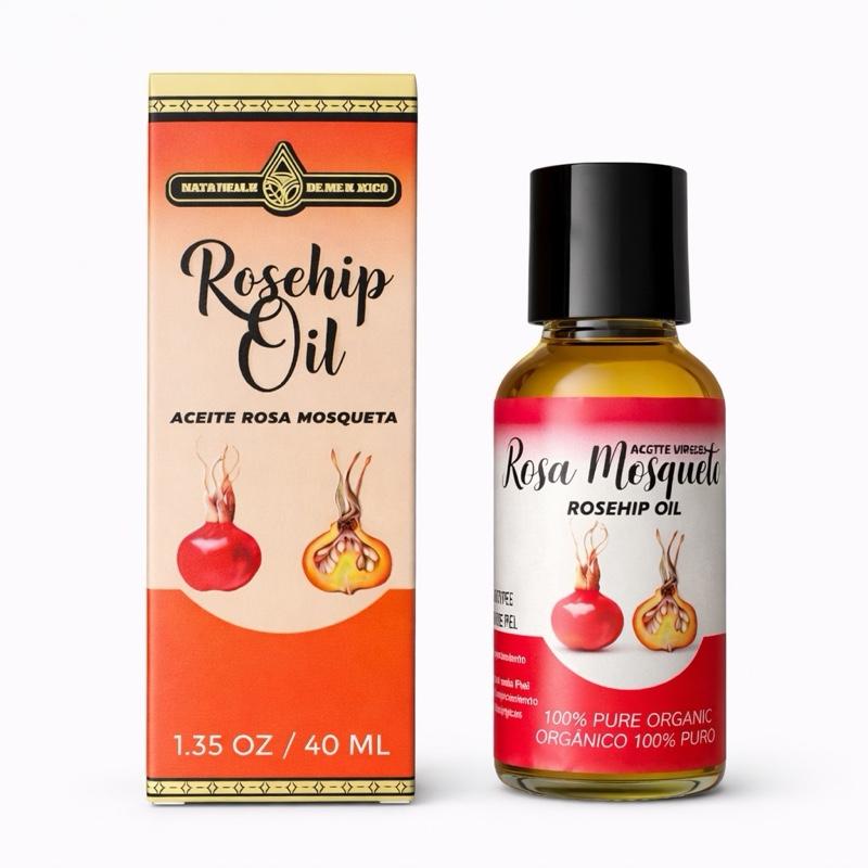100% Pure Rosehip Oil 40 mL (1.35 fl oz) – Organic Facial & Body Oil for Hydration, Radiant Skin & the Appearance of Fine Lines and Uneven Skin Tone