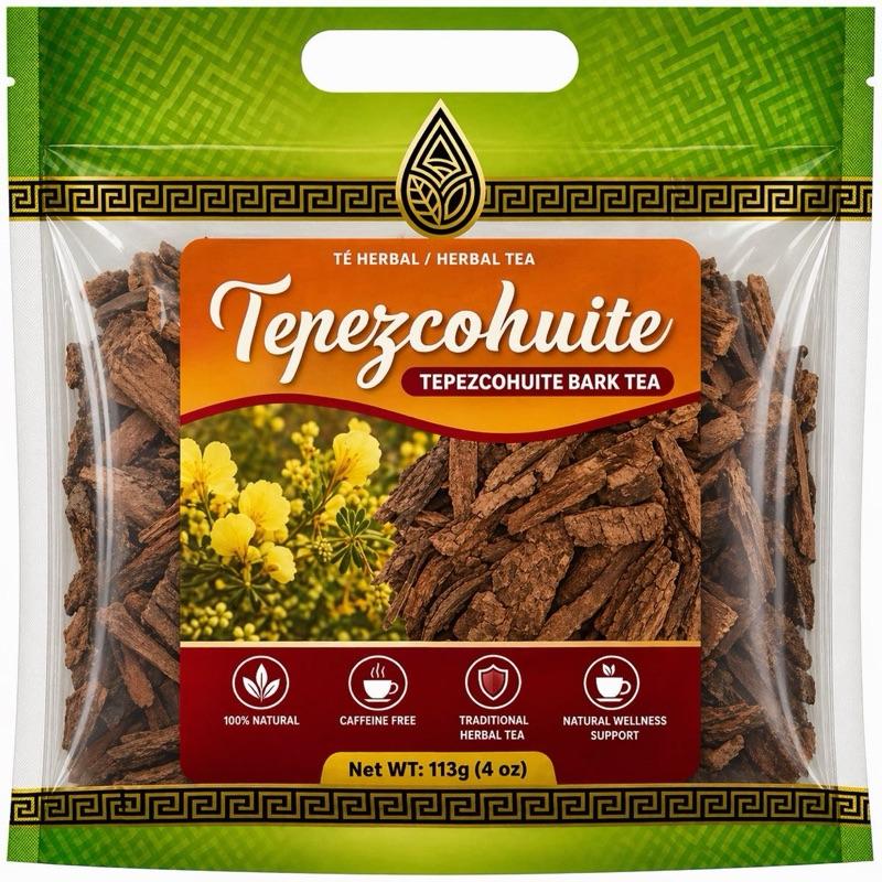 Tepezcohuite Bark Tea (Mimosa Tenuiflora) 4 oz (113g) – Premium Loose Herbal Bark Tea, Caffeine-Free Botanical Infusion for Traditional Wellness