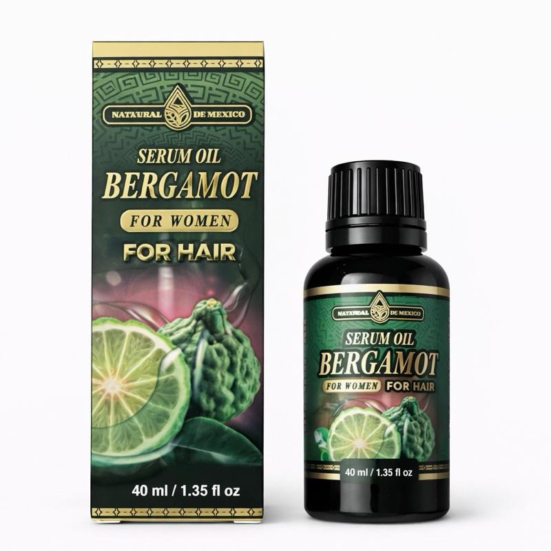Bergamot Hair Serum Oil 40 mL (1.35 fl oz) – Lightweight Nourishing Hair & Scalp Oil for Smooth, Shiny, Healthy-Looking Hair
