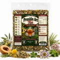 Presion Art Herbal Tea – Caffeine-Free 8-Herb Loose-Leaf Blend with Mamey Sapote, Olive Leaf, Horsetail, Passionflower, Valerian & Oregano, 4 oz