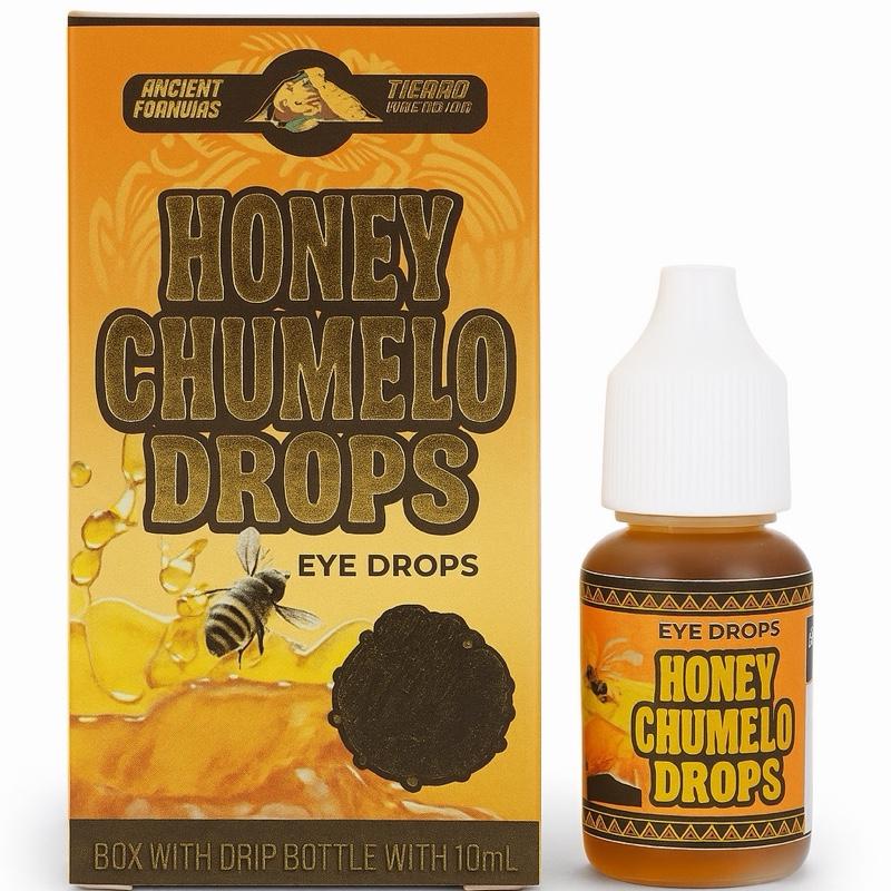 Honey Chumelo Eye Drops with Honey & Herbal Extracts 10mL | Sterile Dropper Bottle | External Eye Care | Made in Mexico