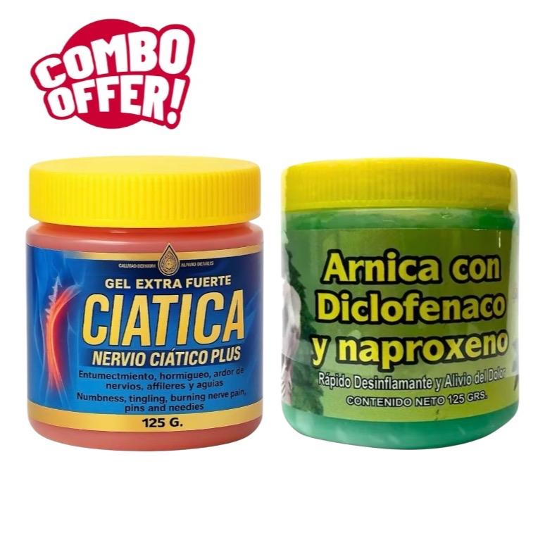 Naturaldawaa Combo Pack Herbal Ointments with Arnica, Menthol, Aloe Vera & Pine Extract, Topical Body Care Set