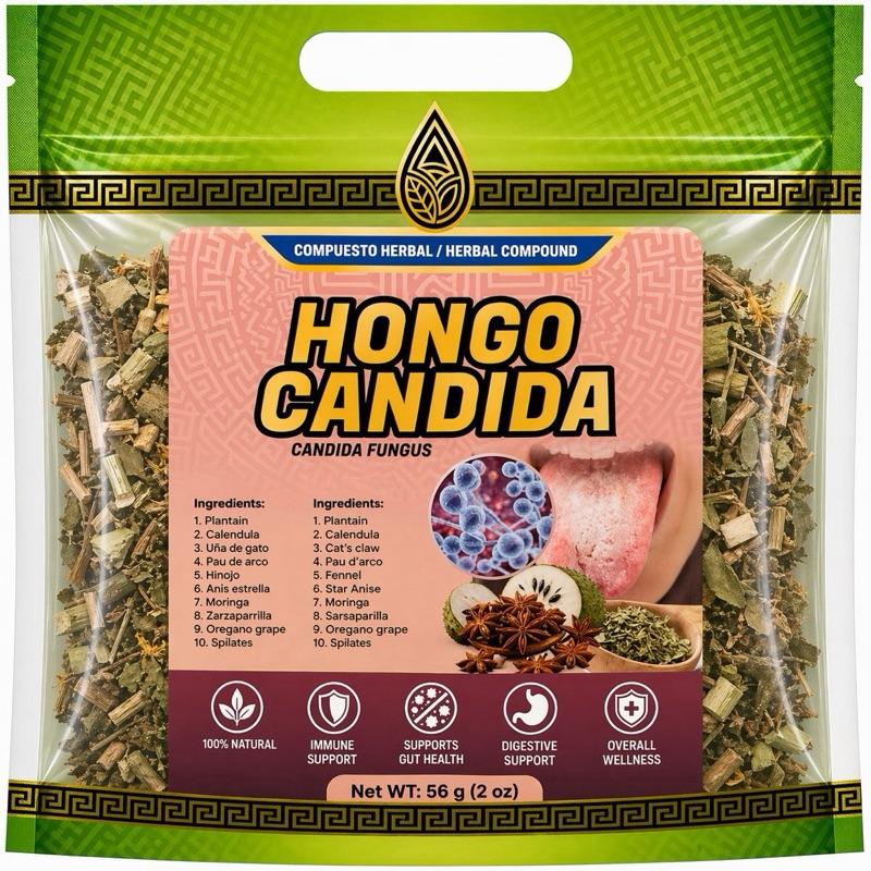 Candida Support Herbal Tea Loose Leaf 2 oz – Caffeine-Free Botanical Herbal Infusion for Digestive Wellness, Traditional Herbal Tea Blend