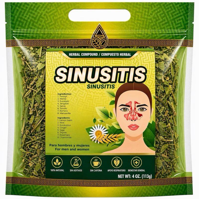 Sinusitis Herbal Tea | Premium Loose Leaf Herbal Blend | Natural Respiratory Wellness Tea | Herbal Infusion | 4 oz (113g)