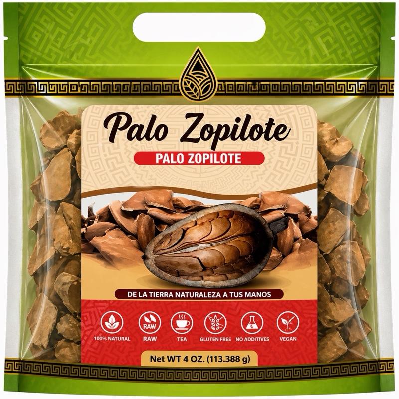 Palo Zopilote Herbal Tea Loose Leaf 4 oz – Traditional Botanical Herbal Infusion, Caffeine-Free Wellness Tea in Resealable Pouch