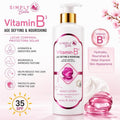 Simply Bella Vitamin B3 Body Lotion, Nourishing Moisturizing Body Lotion, 16.9 fl oz (500 mL)