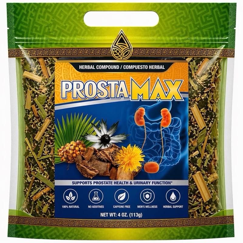 ProstaMax Herbal Tea | Premium Caffeine-Free Herbal Tea Blend | Natural Botanical Infusion | Loose Leaf Wellness Tea | 4 oz (113g)
