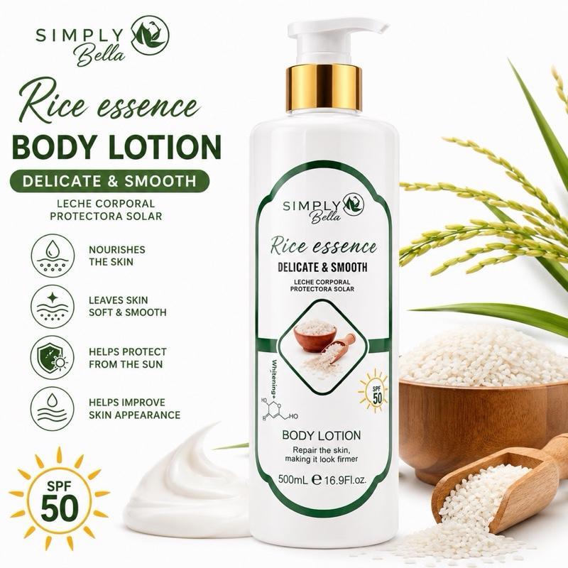Simply Rice Essence Body Lotion 500mL | Daily Moisturizing Lotion