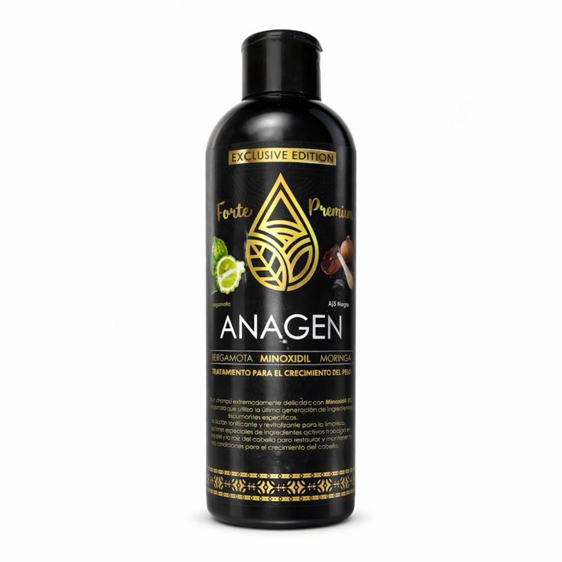 Naturaldawaa ANAGEN Hair Care Shampoo with Bergamot, Moringa & Black Garlic, 500 ml Premium Scalp Care Shampoo