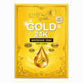 Simply Gold 24K Soap Bar, Luxury Cleansing Soap with Gold-Inspired Formula for Daily Skin Care, 100g