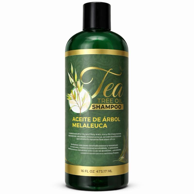 Tea Tree Oil Shampoo (Melaleuca) 16 fl oz Clarifying Shampoo for Scalp Cleansing & Anti-Dandruff Care, Refreshing Formula for Healthy Hair & Scalp
